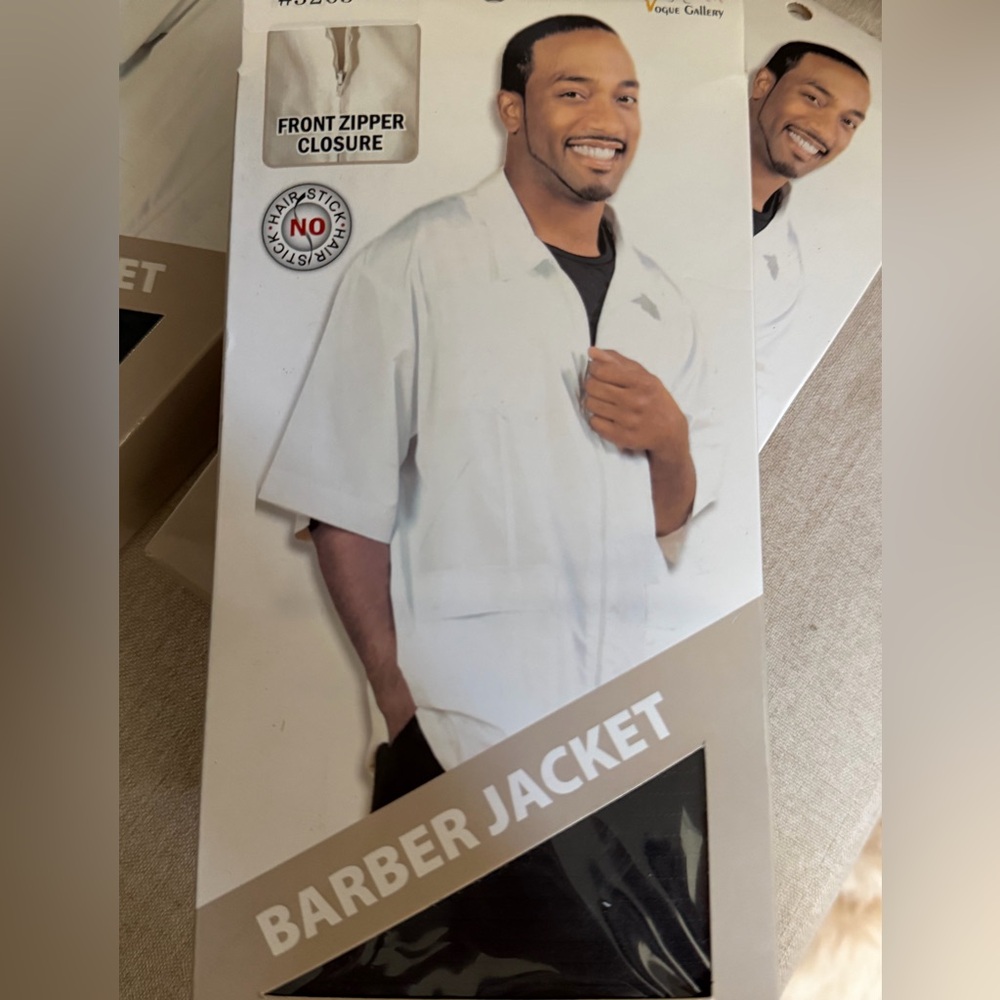 Vogue Gallery Black Lightweight Barber Jacket